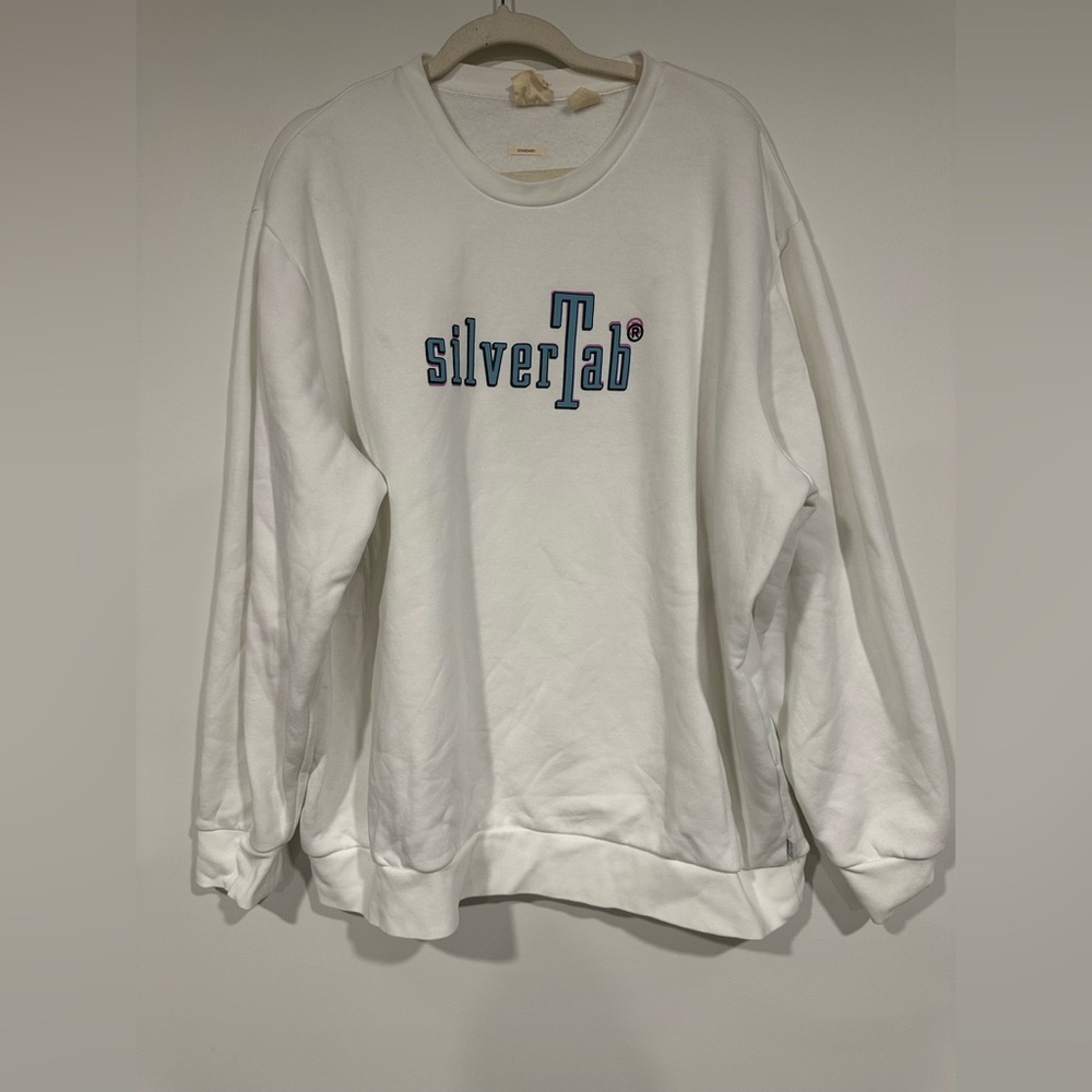 Levi’s Mens XXL Silver Tab Logo Relaxed Graphic Crewneck Sweatshirt